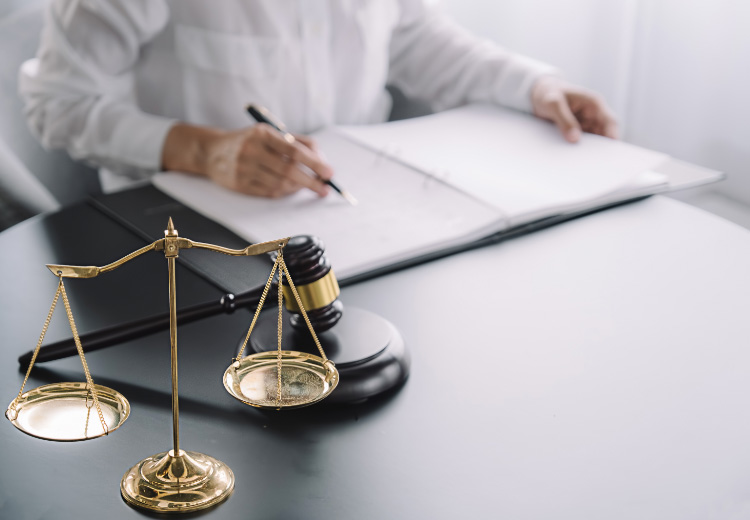 Judge-Gavel-with-Justice-Lawyers-Having-Team-Meeting-at-Law-Firm